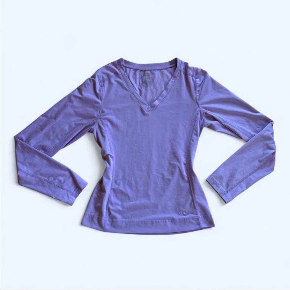Women's Purple V-Neck Top
